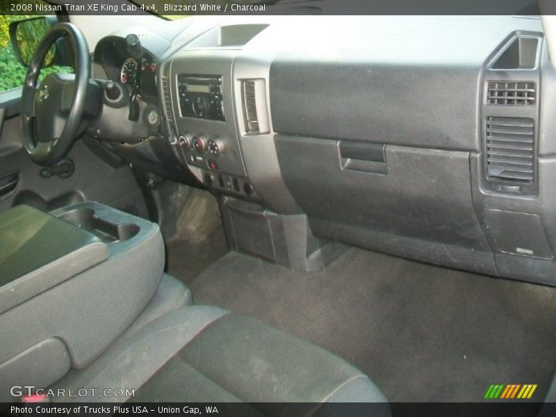 Blizzard White / Charcoal 2008 Nissan Titan XE King Cab 4x4