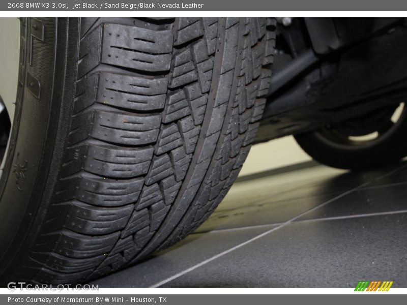 Jet Black / Sand Beige/Black Nevada Leather 2008 BMW X3 3.0si