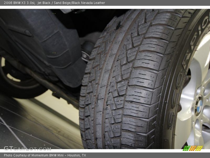 Jet Black / Sand Beige/Black Nevada Leather 2008 BMW X3 3.0si