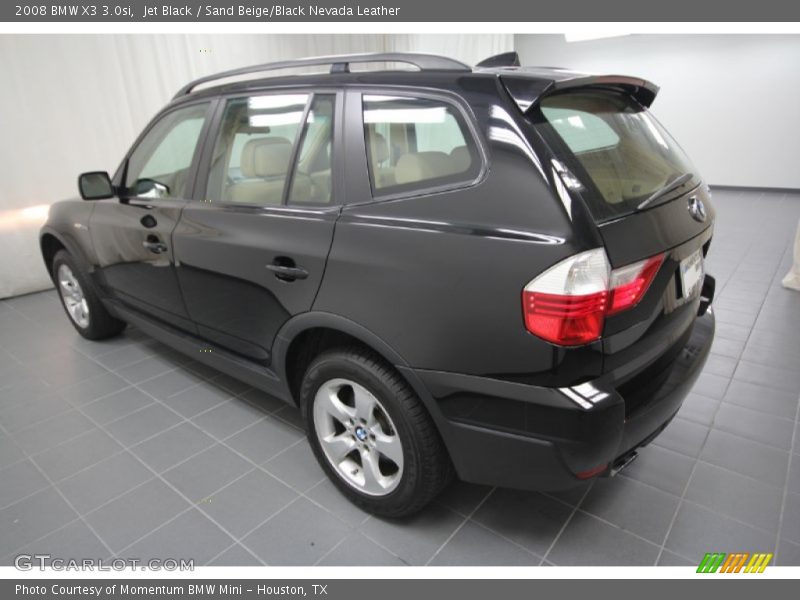 Jet Black / Sand Beige/Black Nevada Leather 2008 BMW X3 3.0si