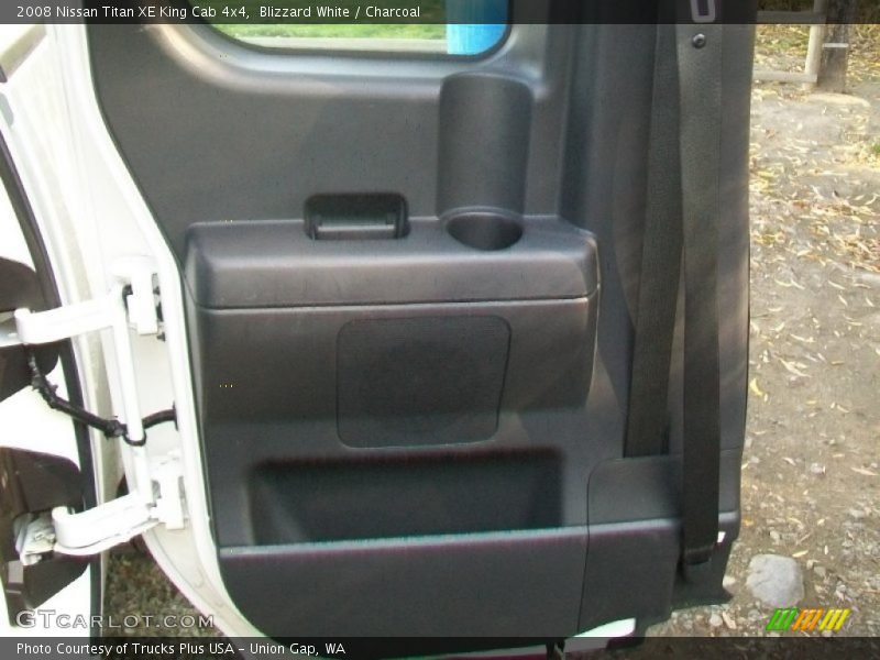 Blizzard White / Charcoal 2008 Nissan Titan XE King Cab 4x4
