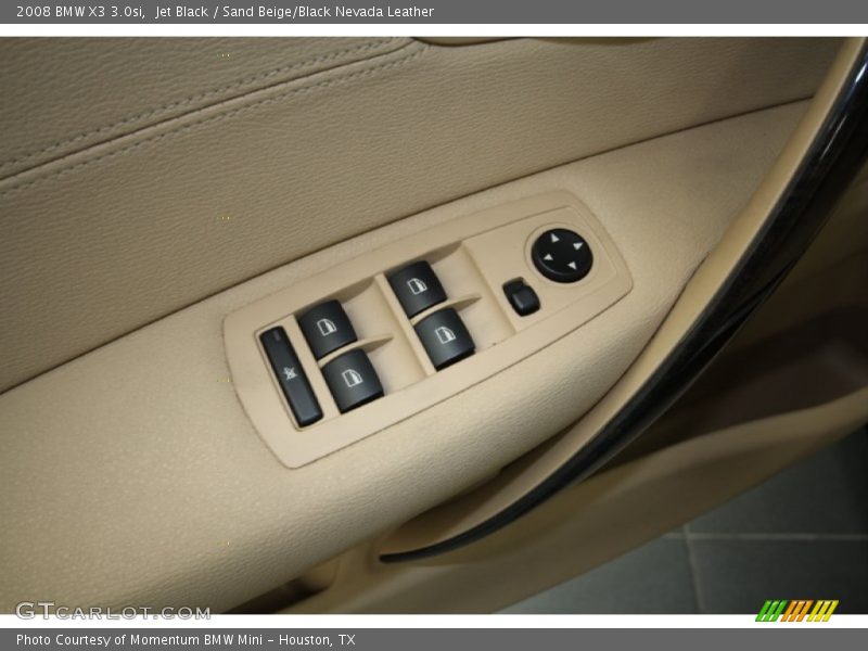 Jet Black / Sand Beige/Black Nevada Leather 2008 BMW X3 3.0si