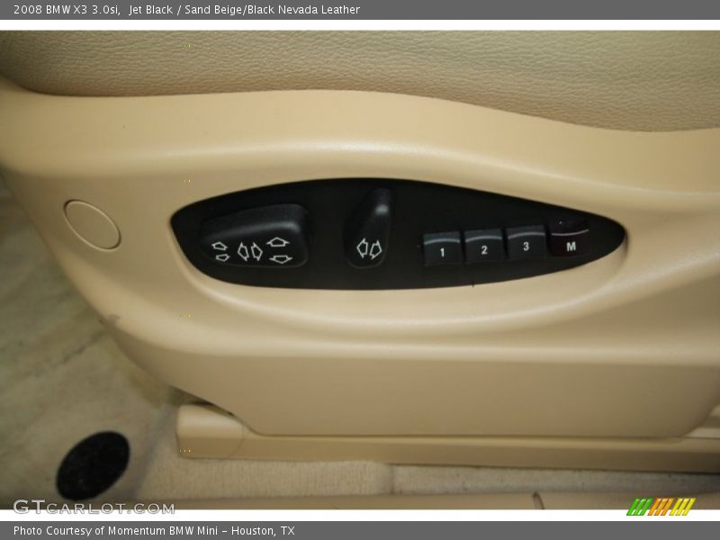 Jet Black / Sand Beige/Black Nevada Leather 2008 BMW X3 3.0si