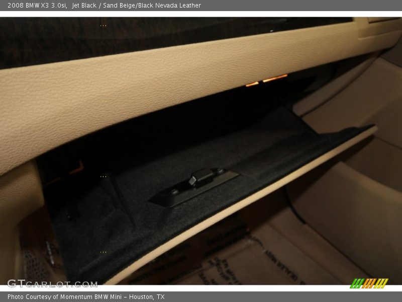 Jet Black / Sand Beige/Black Nevada Leather 2008 BMW X3 3.0si