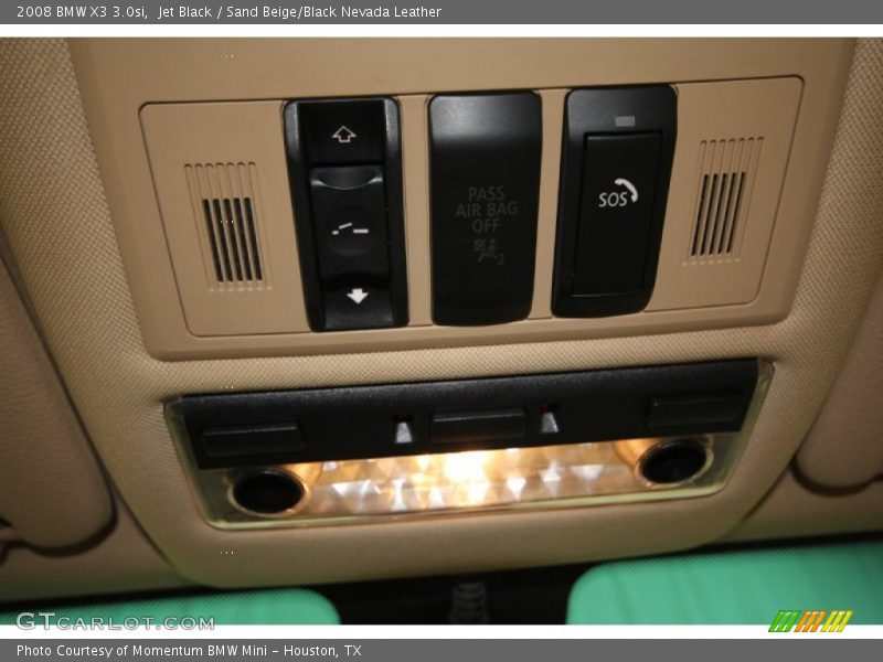 Jet Black / Sand Beige/Black Nevada Leather 2008 BMW X3 3.0si