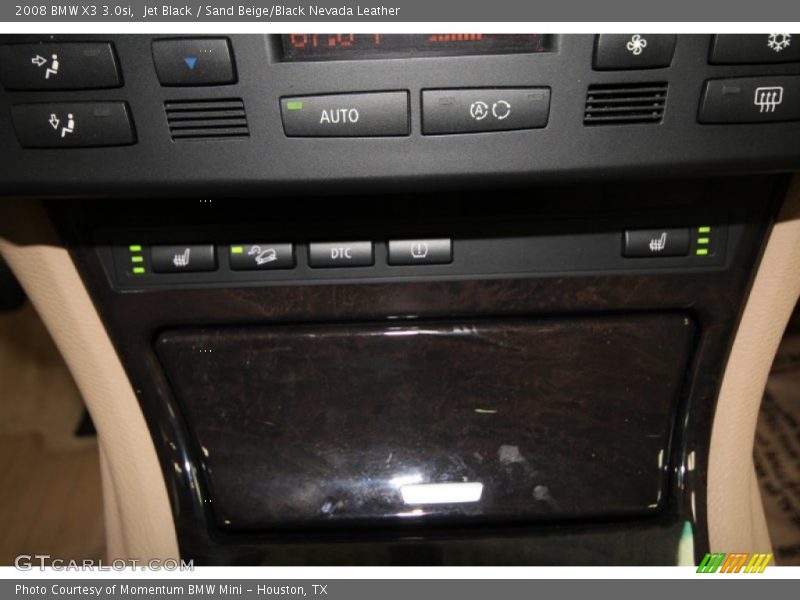 Jet Black / Sand Beige/Black Nevada Leather 2008 BMW X3 3.0si