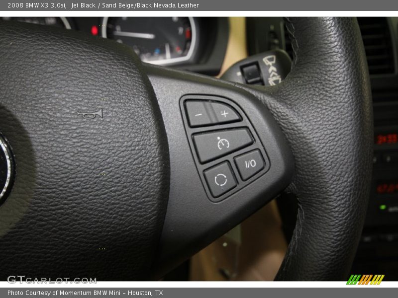 Jet Black / Sand Beige/Black Nevada Leather 2008 BMW X3 3.0si
