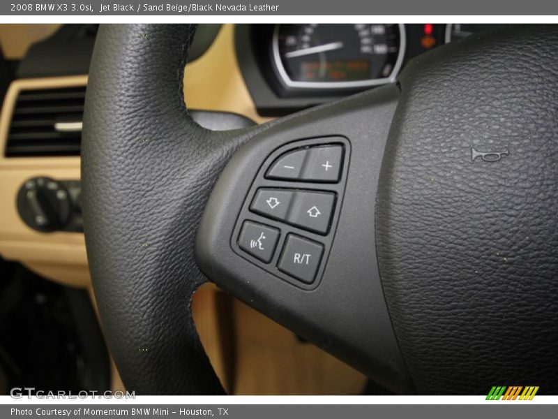 Jet Black / Sand Beige/Black Nevada Leather 2008 BMW X3 3.0si