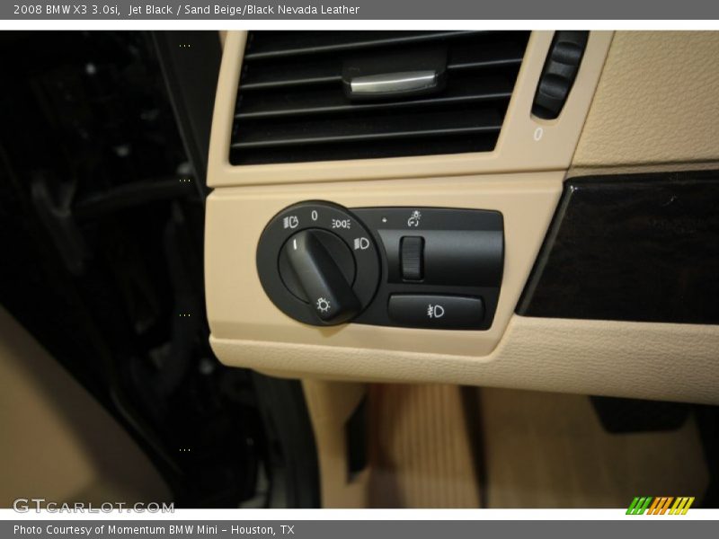 Jet Black / Sand Beige/Black Nevada Leather 2008 BMW X3 3.0si