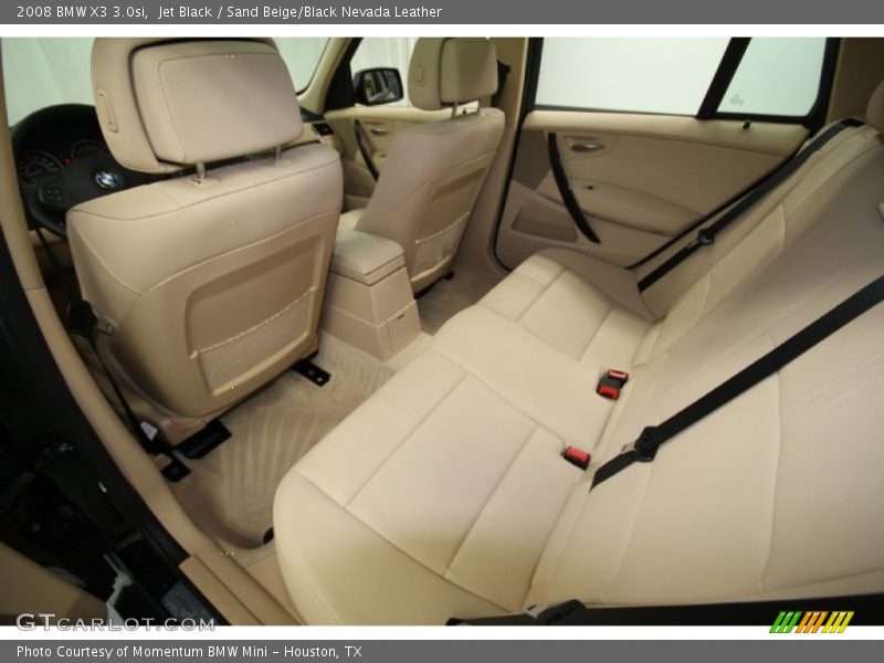 Jet Black / Sand Beige/Black Nevada Leather 2008 BMW X3 3.0si