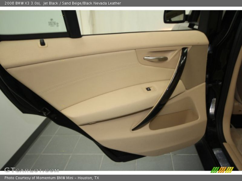 Jet Black / Sand Beige/Black Nevada Leather 2008 BMW X3 3.0si