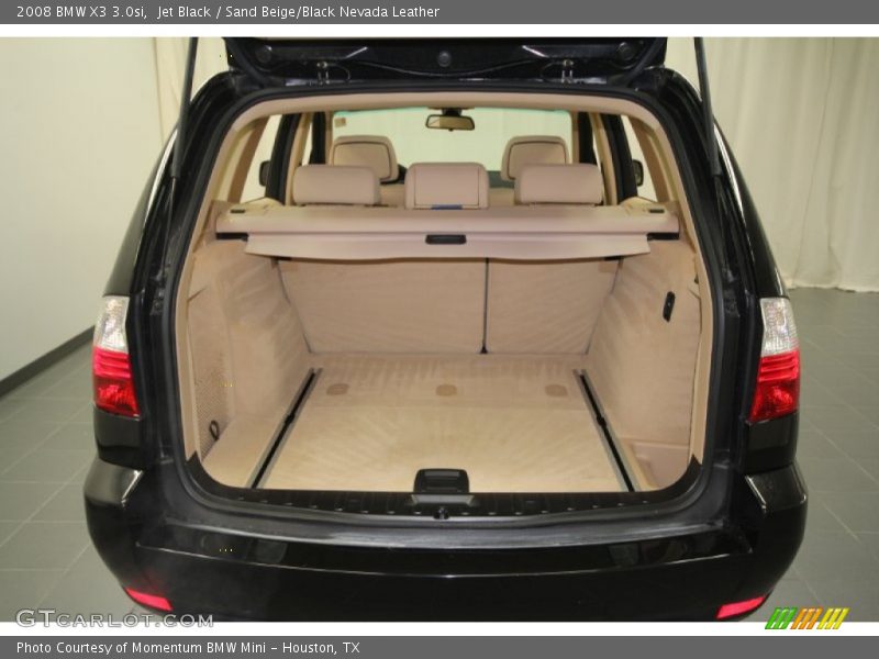 Jet Black / Sand Beige/Black Nevada Leather 2008 BMW X3 3.0si