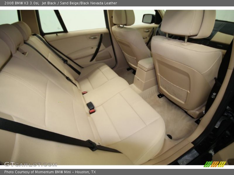 Jet Black / Sand Beige/Black Nevada Leather 2008 BMW X3 3.0si