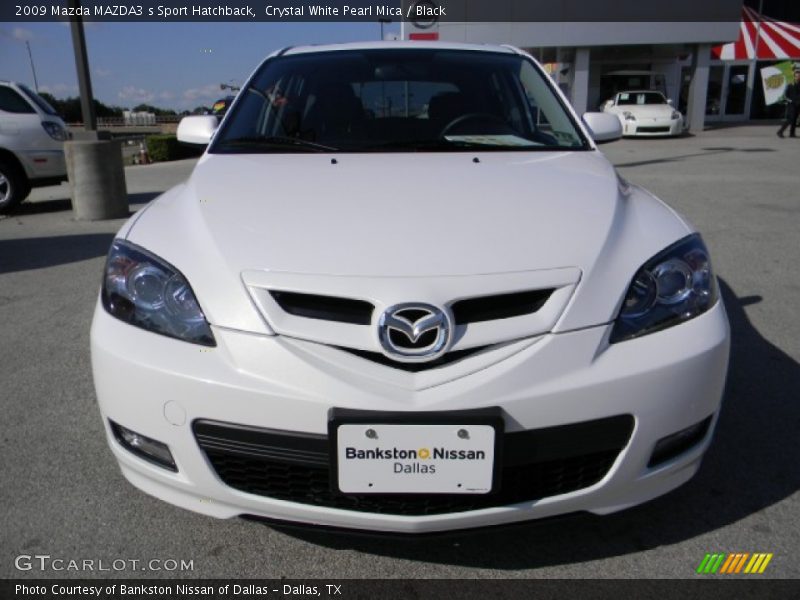 Crystal White Pearl Mica / Black 2009 Mazda MAZDA3 s Sport Hatchback