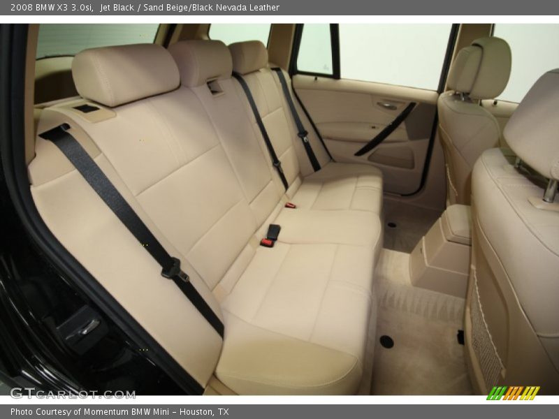 Jet Black / Sand Beige/Black Nevada Leather 2008 BMW X3 3.0si