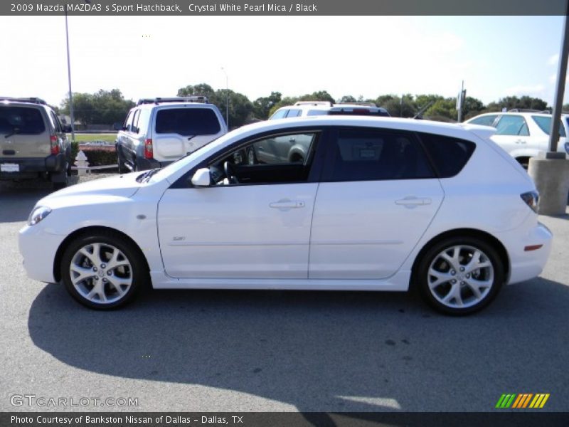 Crystal White Pearl Mica / Black 2009 Mazda MAZDA3 s Sport Hatchback