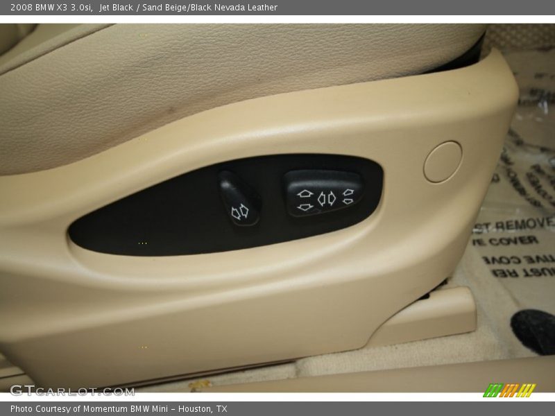 Jet Black / Sand Beige/Black Nevada Leather 2008 BMW X3 3.0si