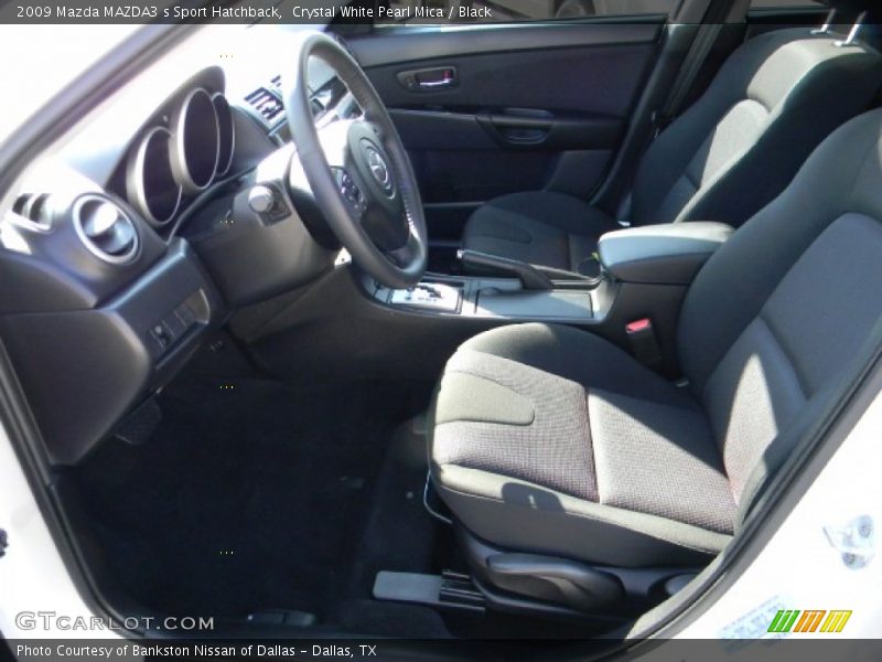 Crystal White Pearl Mica / Black 2009 Mazda MAZDA3 s Sport Hatchback
