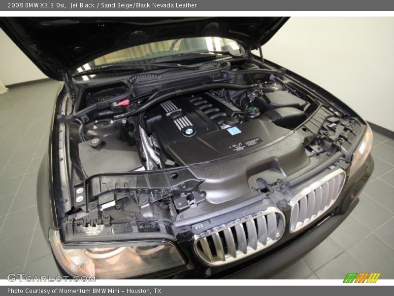 Jet Black / Sand Beige/Black Nevada Leather 2008 BMW X3 3.0si