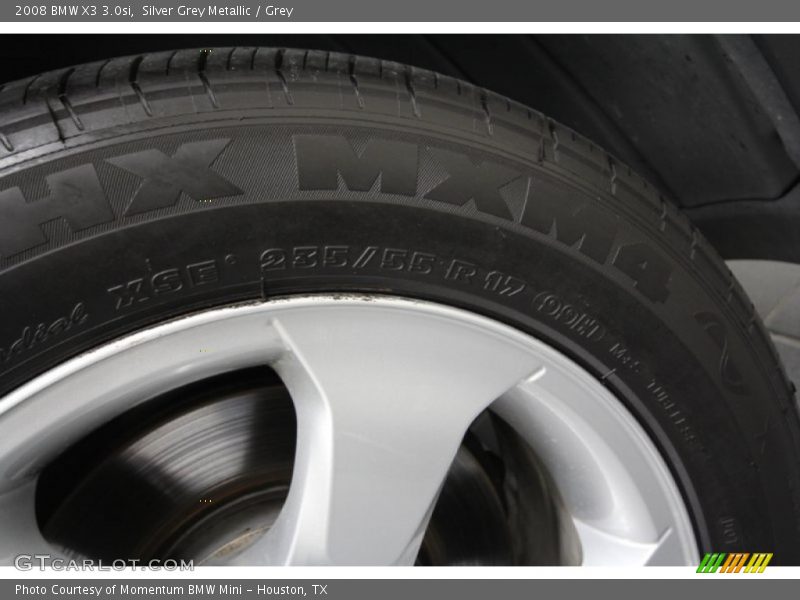 Silver Grey Metallic / Grey 2008 BMW X3 3.0si