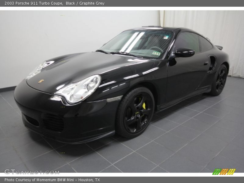 Black / Graphite Grey 2003 Porsche 911 Turbo Coupe