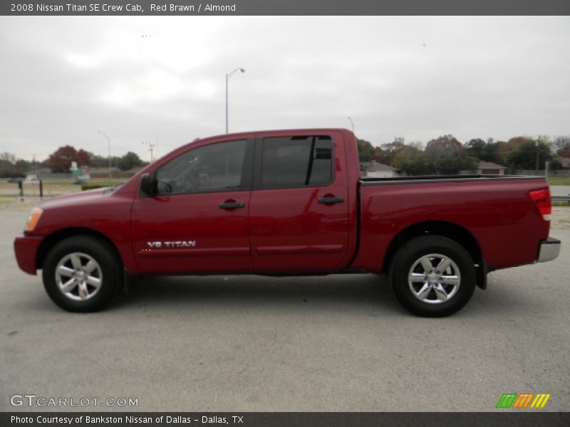 Red Brawn / Almond 2008 Nissan Titan SE Crew Cab