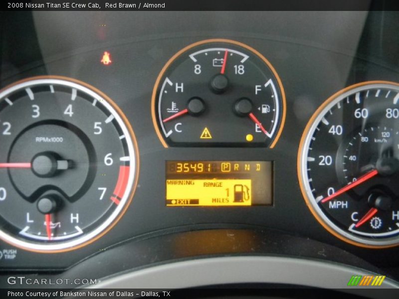 Red Brawn / Almond 2008 Nissan Titan SE Crew Cab