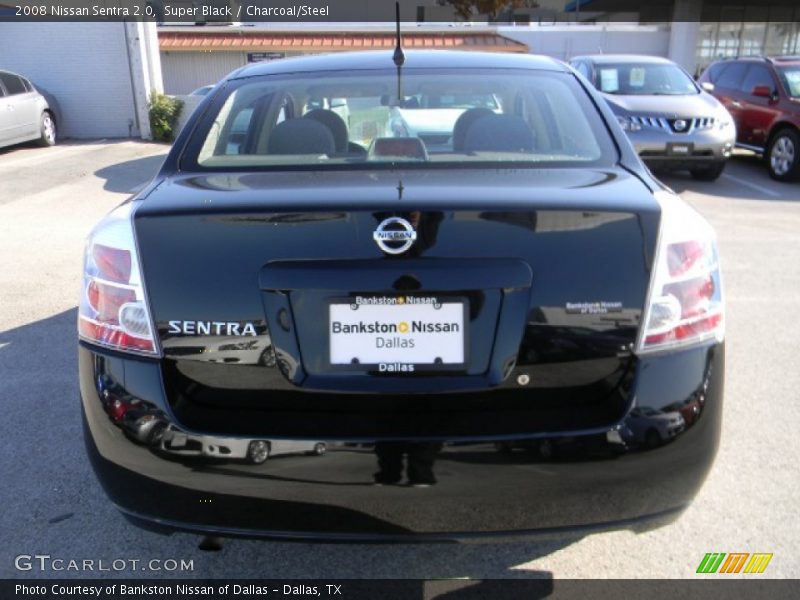 Super Black / Charcoal/Steel 2008 Nissan Sentra 2.0