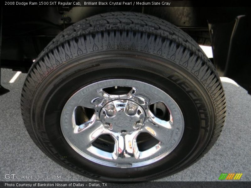 Brilliant Black Crystal Pearl / Medium Slate Gray 2008 Dodge Ram 1500 SXT Regular Cab
