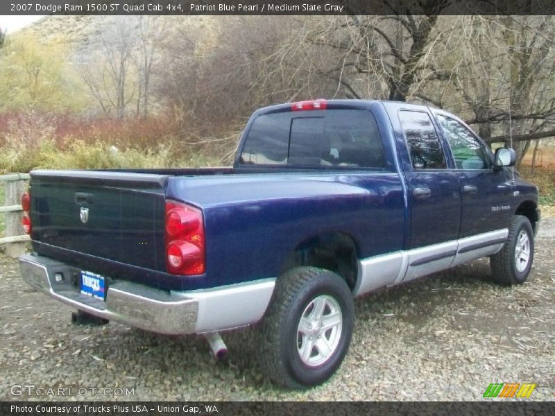 Patriot Blue Pearl / Medium Slate Gray 2007 Dodge Ram 1500 ST Quad Cab 4x4