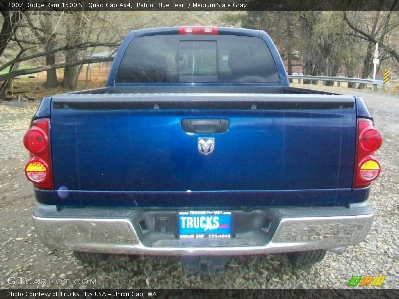 Patriot Blue Pearl / Medium Slate Gray 2007 Dodge Ram 1500 ST Quad Cab 4x4