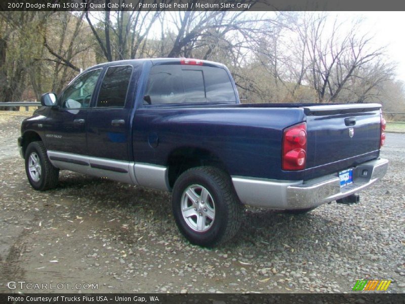 Patriot Blue Pearl / Medium Slate Gray 2007 Dodge Ram 1500 ST Quad Cab 4x4