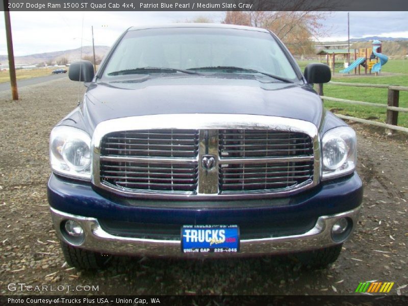 Patriot Blue Pearl / Medium Slate Gray 2007 Dodge Ram 1500 ST Quad Cab 4x4