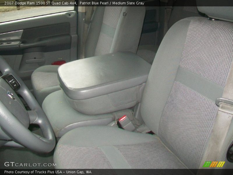 Patriot Blue Pearl / Medium Slate Gray 2007 Dodge Ram 1500 ST Quad Cab 4x4