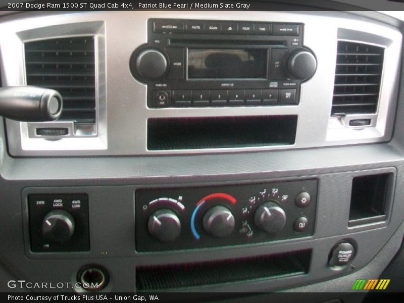 Patriot Blue Pearl / Medium Slate Gray 2007 Dodge Ram 1500 ST Quad Cab 4x4