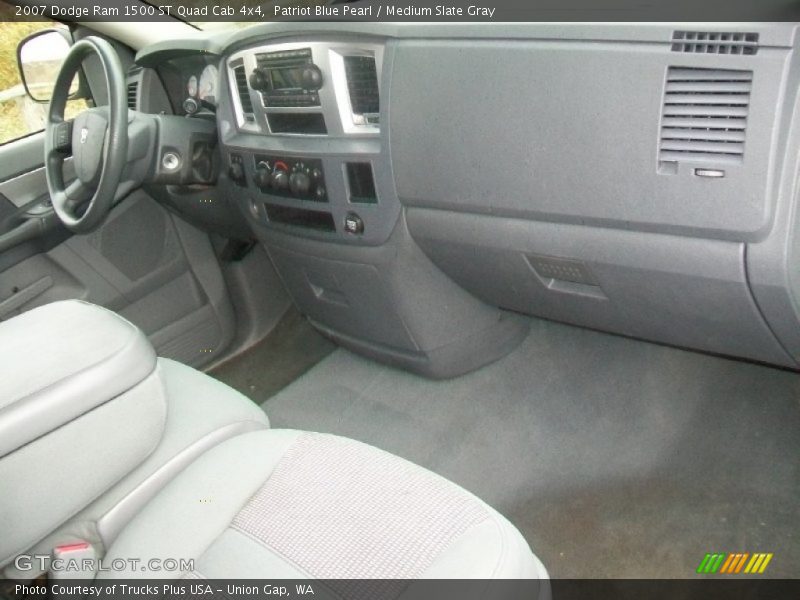 Patriot Blue Pearl / Medium Slate Gray 2007 Dodge Ram 1500 ST Quad Cab 4x4