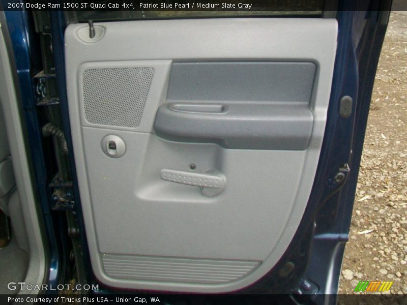 Patriot Blue Pearl / Medium Slate Gray 2007 Dodge Ram 1500 ST Quad Cab 4x4