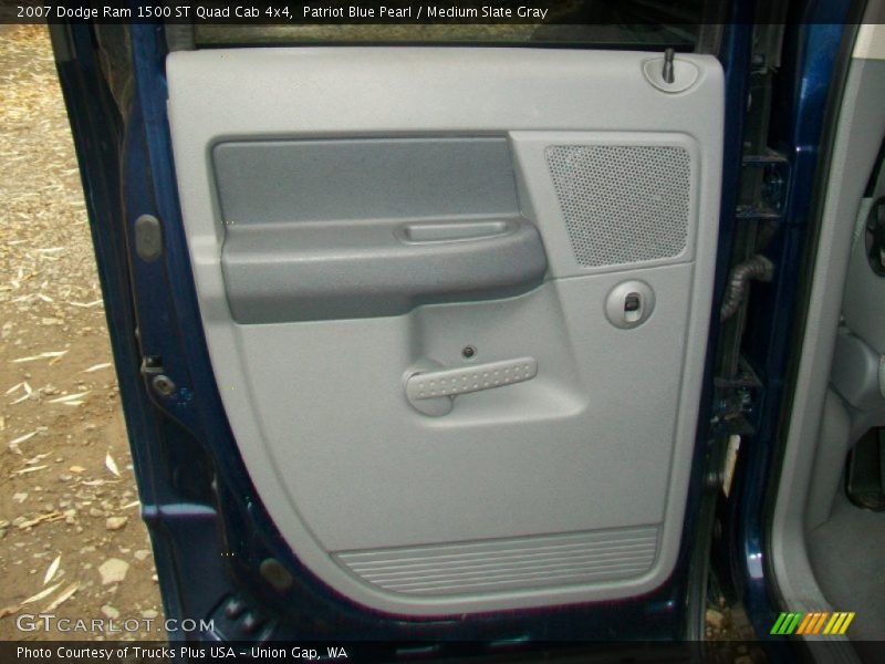 Patriot Blue Pearl / Medium Slate Gray 2007 Dodge Ram 1500 ST Quad Cab 4x4