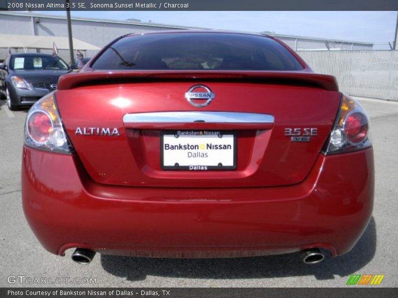 Sonoma Sunset Metallic / Charcoal 2008 Nissan Altima 3.5 SE