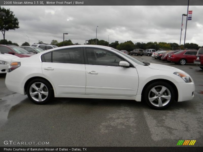 Winter Frost Pearl / Blond 2008 Nissan Altima 3.5 SE