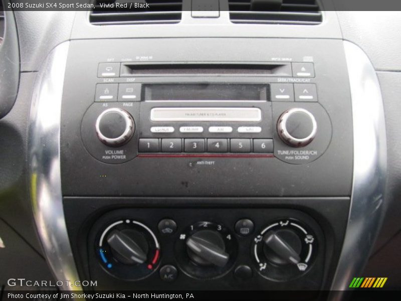 Vivid Red / Black 2008 Suzuki SX4 Sport Sedan