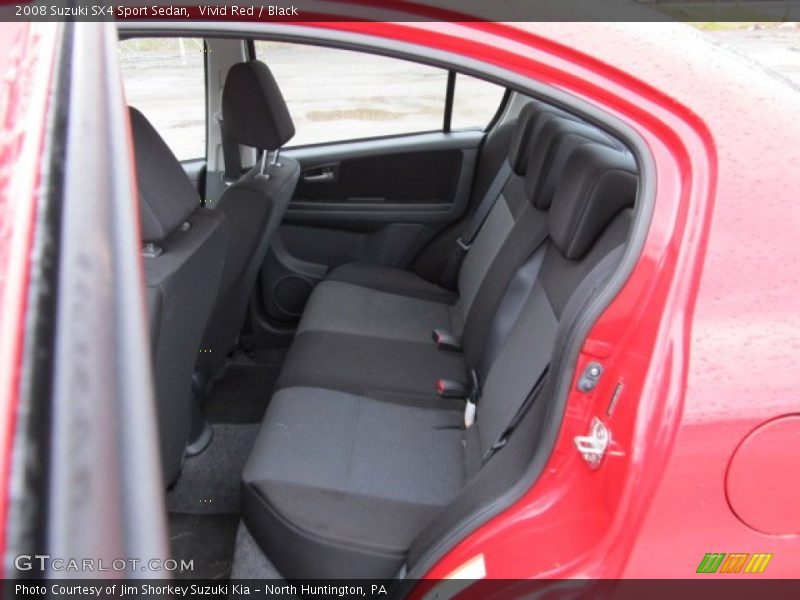 Vivid Red / Black 2008 Suzuki SX4 Sport Sedan