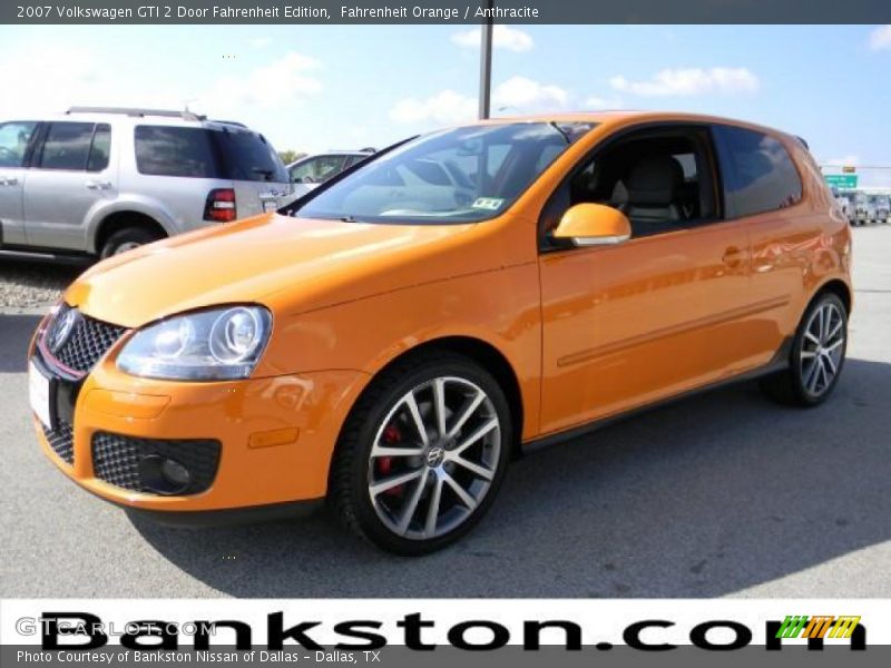 Fahrenheit Orange / Anthracite 2007 Volkswagen GTI 2 Door Fahrenheit Edition