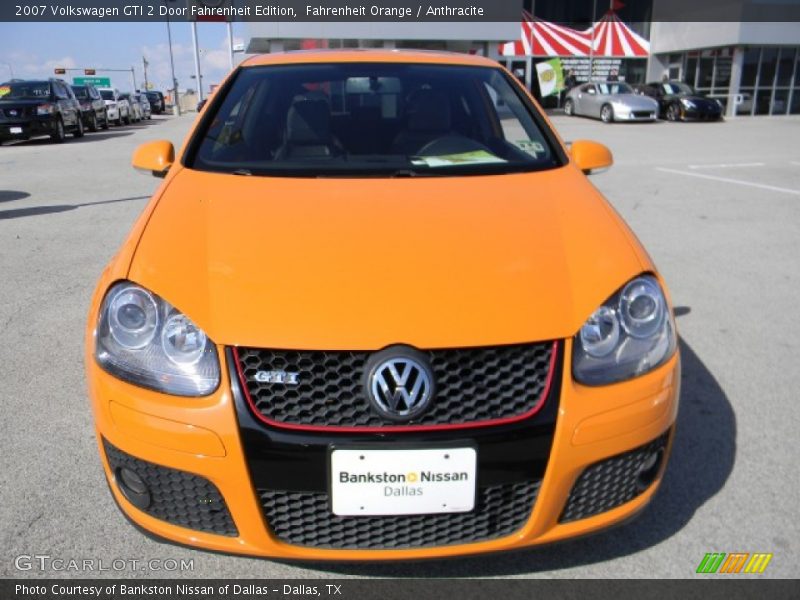 Fahrenheit Orange / Anthracite 2007 Volkswagen GTI 2 Door Fahrenheit Edition