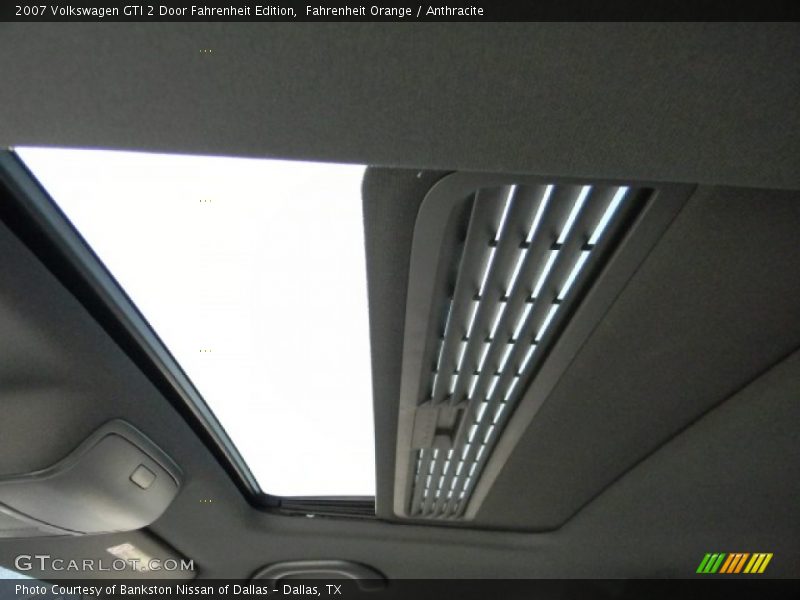 Sunroof of 2007 GTI 2 Door Fahrenheit Edition