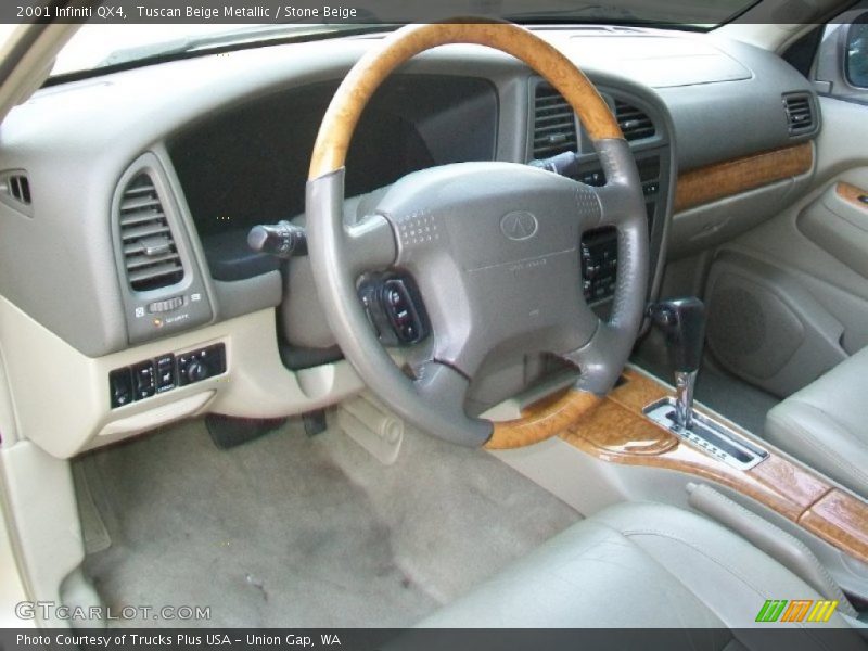 Tuscan Beige Metallic / Stone Beige 2001 Infiniti QX4