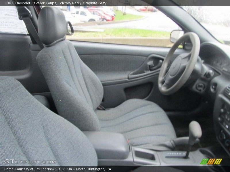 Victory Red / Graphite Gray 2003 Chevrolet Cavalier Coupe