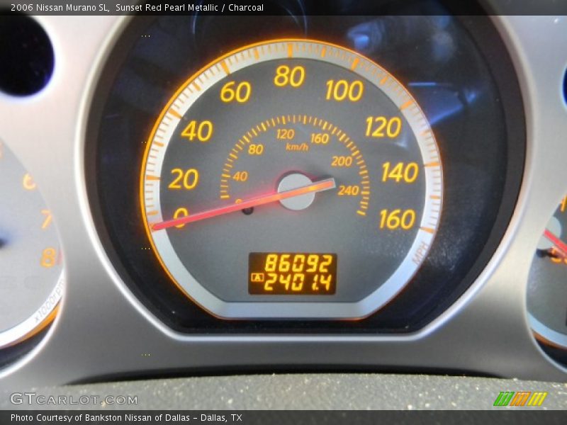 Sunset Red Pearl Metallic / Charcoal 2006 Nissan Murano SL