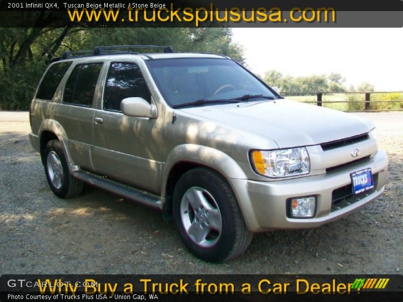 Tuscan Beige Metallic / Stone Beige 2001 Infiniti QX4