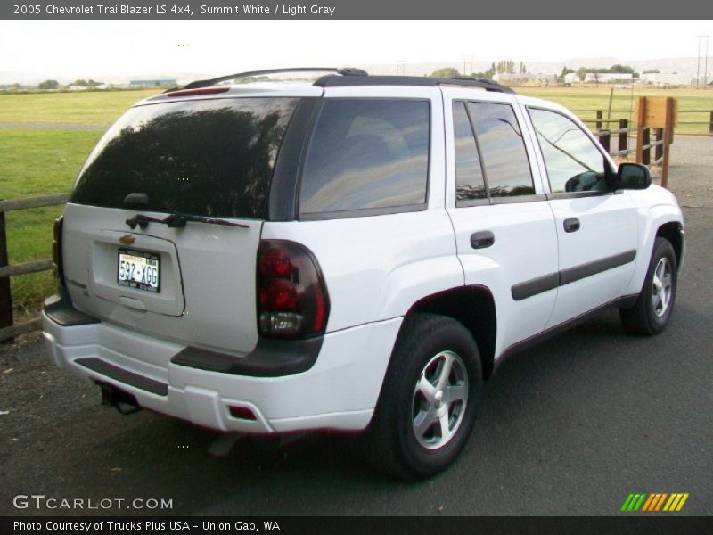 Summit White / Light Gray 2005 Chevrolet TrailBlazer LS 4x4